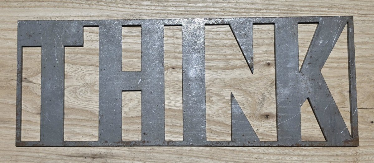 THINK Metal Wall Sign